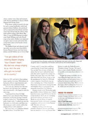 Will Banister, Turring Everyone On to Country - New Mexico Magazine, Sept 2012