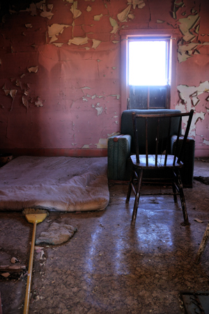abandoned house interior, Des Moines, New Mexico, by Tim Keller