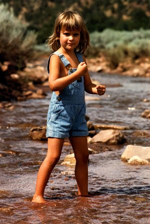 Darcy up the creek c1987, Canoncito NM