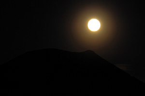 Capulin Volcano moonrise by Tim Keller