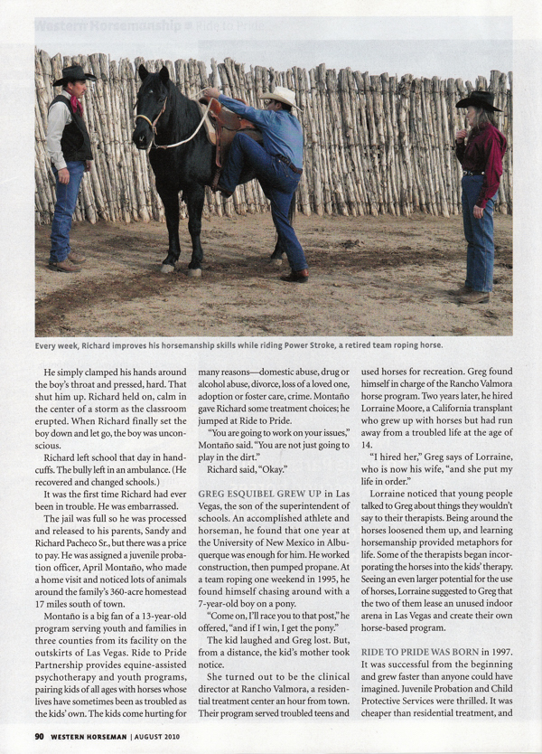 Long Riders, Mexico to Canada, Western Horseman